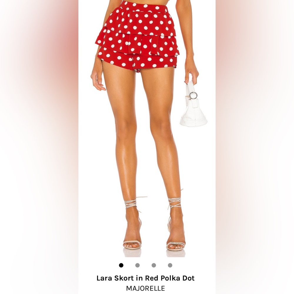 Lara Skort in red Polka Dot